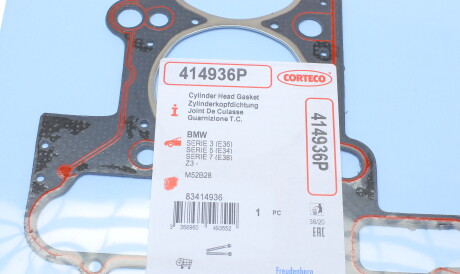 Фото 2 - Прокладка ГБК блока циліндрів CORTECO 414936P
