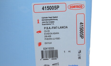 Фото 2 - Прокладка ГБЦ головки блока CORTECO 415005P