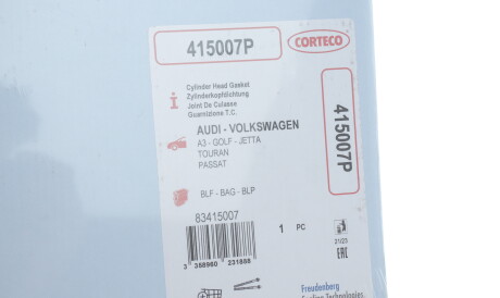 Фото 2 - Прокладка ГБК блока циліндрів CORTECO 415007P
