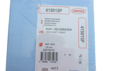 Фото 2 - Прокладка ГБК блока циліндрів CORTECO 415015P