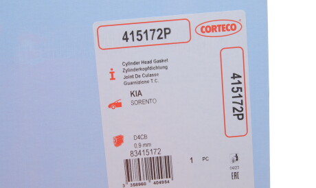 Фото 2 - Прокладка ГБК блока циліндрів CORTECO 415172P