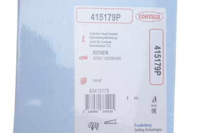 Фото 2 - Прокладка ГБК блока циліндрів CORTECO 415179P
