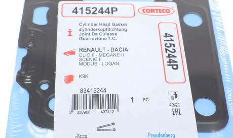 Фото 2 - Прокладка ГБЦ головки блока CORTECO 415244P