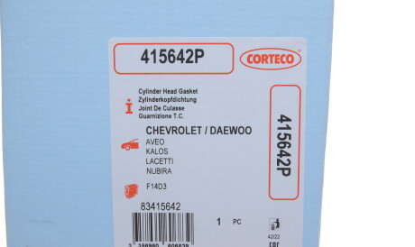 Фото 2 - Прокладка ГБК блока циліндрів CORTECO 415642P
