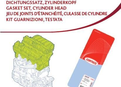 Комплект прокладок, головка цилиндра - (11129070622) CORTECO 418236P