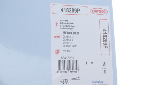 Фото 2 - Прокладки (комплект) CORTECO 418289P