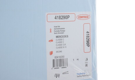 Фото 2 - Комплект прокладок CORTECO 418290P