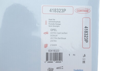 Фото 4 - Комплект прокладок CORTECO 418323P