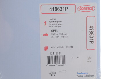 Фото 2 - Прокладки (комплект) CORTECO 418631P