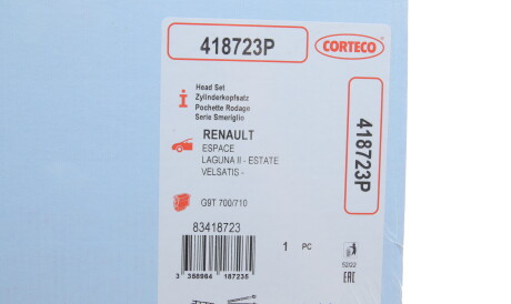 Фото 2 - Прокладки (комплект) CORTECO 418723P