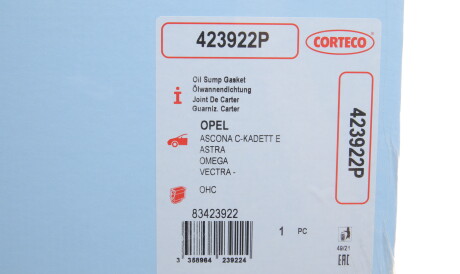 Фото 2 - Прокладка CORTECO 423922P