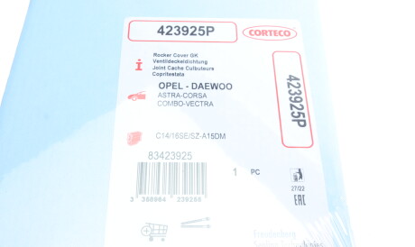 Фото 2 - Прокладка клапанної кришки CORTECO 423925P