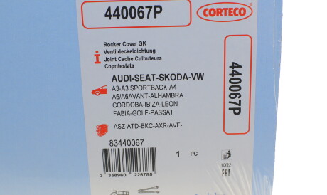 Фото 2 - Прокладка клапанної кришки CORTECO 440067P