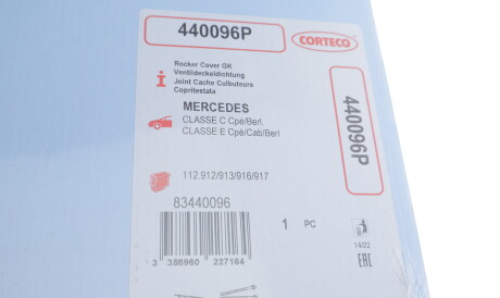 Фото 2 - Прокладка клапанної кришки CORTECO 440096P