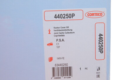 Фото 2 - Прокладка клапанной крышки CORTECO 440250P