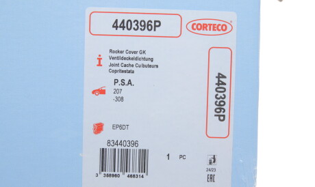 Фото 2 - Прокладка клапанної кришки CORTECO 440396P