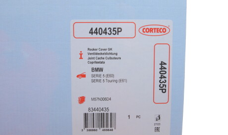 Фото 2 - Прокладка клапанної кришки CORTECO 440435P