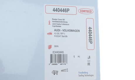 Фото 2 - Прокладка клапанної кришки CORTECO 440446P