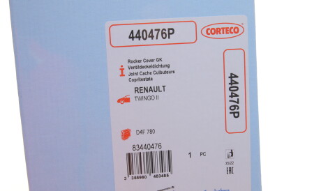 Фото 2 - Прокладка клапанной крышки CORTECO 440476P