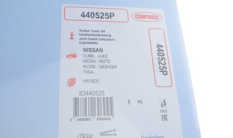 Фото 2 - Прокладка клапанної кришки CORTECO 440525P