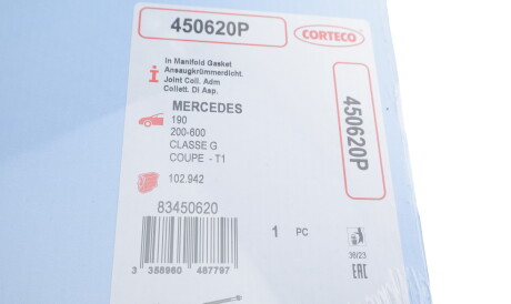 Фото 2 - Прокладка впускного колектора CORTECO 450620P