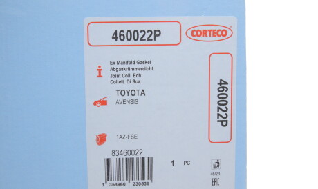 Фото 2 - Прокладка випускного колектора CORTECO 460022P