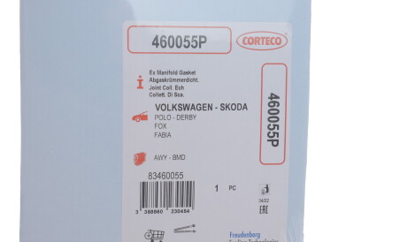 Фото 2 - Прокладка випускного колектора CORTECO 460055P