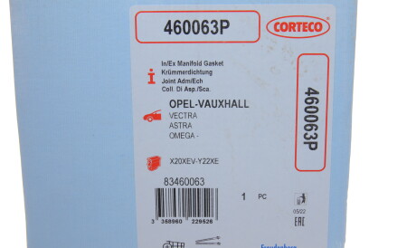 Фото 2 - Прокладка выпускного коллектора CORTECO 460063P