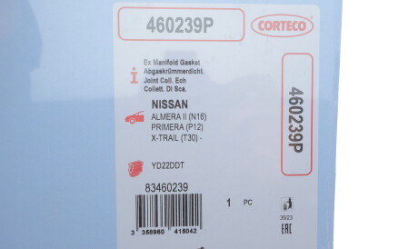 Фото 2 - Прокладка випускного колектора CORTECO 460239P