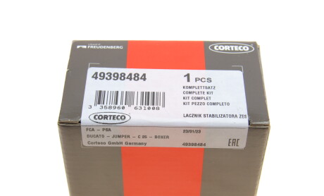 Фото 5 - Втулка стабілізатора CORTECO 49398484