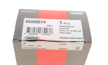 Фото 4 - Рулевой наконечник CORTECO 49399374