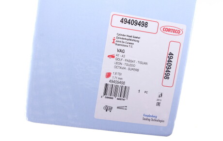 Фото 3 - Прокладка ГБК блока циліндрів CORTECO 49409498