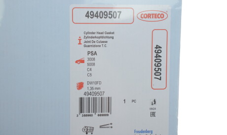 Фото 2 - Прокладка ГБЦ головки блока CORTECO 49409507