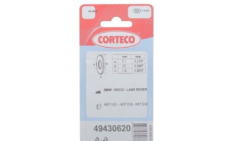 Фото 2 - Автозапчасть CORTECO 49430620
