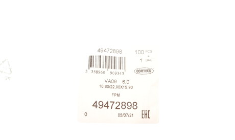 Фото 2 - Сальники клапанів CORTECO 49472898