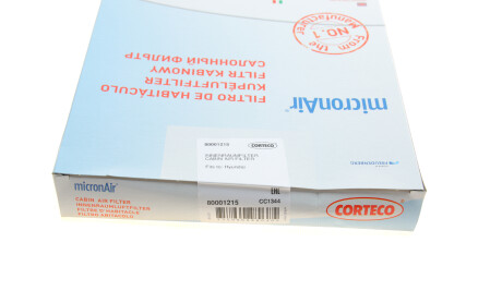 Фото 4 - Фильтр салона CORTECO 80001215