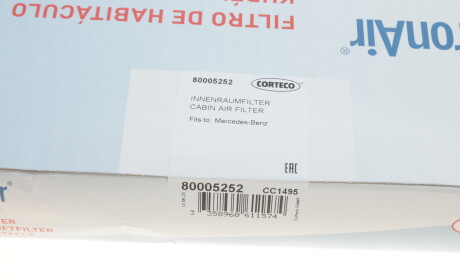 Фото 4 - Фільтр салону CORTECO 80005252