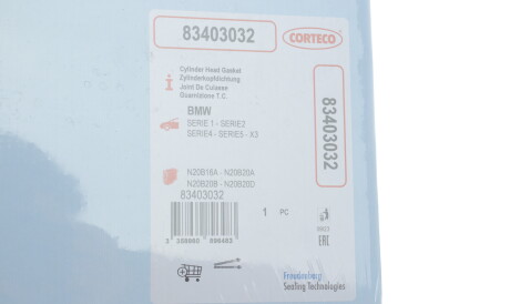 Фото 2 - Прокладка ГБЦ головки блока CORTECO 83403032