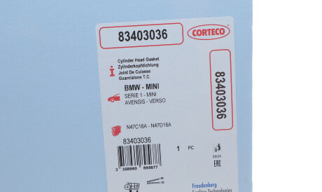 Фото 2 - Прокладка ГБЦ головки блока CORTECO 83403036