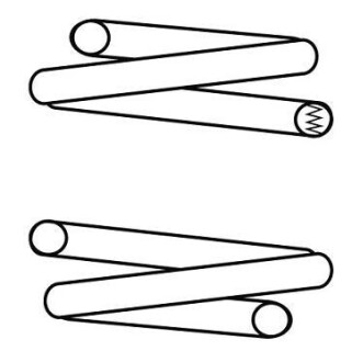 Пружина подвески передняя (кратно 2) Bmw 3 316i (98-05) (14.101.540) - CS Germany 14101540