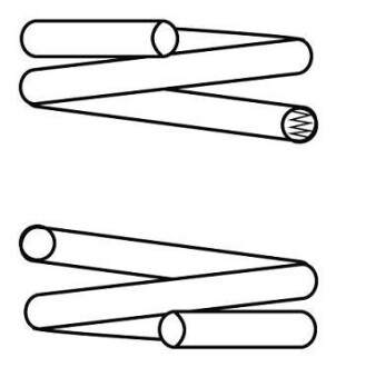 Пружина підвіски передня (кратно 2) Citroen Jumper (94-) (14.870.445) - CS Germany 14870445