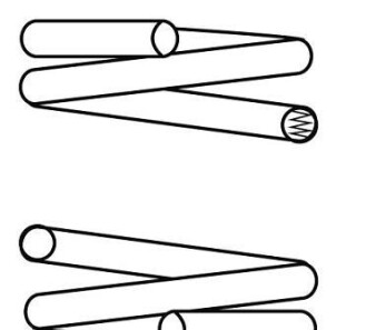 Пружина підвіски передня (кратно 2) HYUNDAI Getz (02-06) - (546301C220, 546301C221) CS Germany 14870745