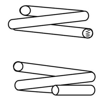 Пружина перед. Scudo/Expert 96- (15.3mm L=415) - (5002AC) CS Germany 14.873.308