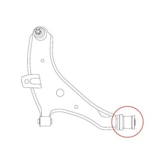 Фото 4 - Сайлентблок рычага CTR GV0156