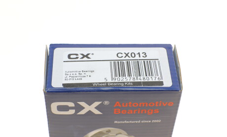 Фото 7 - Підшипник маточини CX CX 013 (CX013)