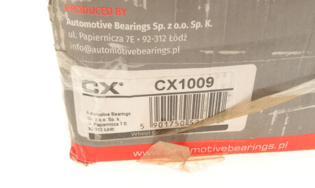 Фото 2 - Підшипник маточини CX CX1009