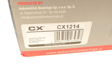 Фото 8 - Підшипник маточини CX CX1214