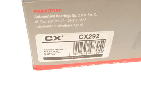 Фото 6 - Підшипник маточини CX CX292