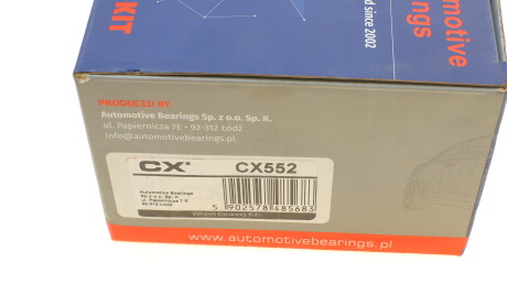 Фото 9 - Подшипник ступицы CX CX552