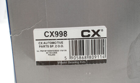 Фото 2 - Підшипник маточини CX CX998